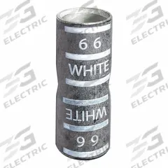 APPROVED VENDOR Open Barrel Splice: 300 kcmil Wire Size, White Code, 2.15 in, Copper Barrel, 66 Die (MPN 22EZ25). Key specifications — Die Code: 66; Brand: APPROVED VENDOR; Color Code: White.