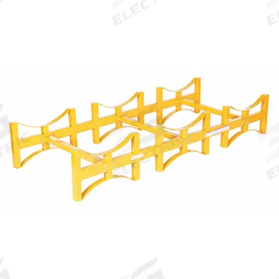 VESTIL Drum Rack: 72 in x 30 in x 13 in, For 3 Drums, 1 Levels, 2,400 lb Wt Capacity - Drum Storage Racks
