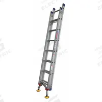 TIVOLI Extension Ladder: 16 ft Ladder Size, Aluminum, 300 lb Load Capacity, 30 lb Wt, 2 Sections (MPN PROX16). Key specifications — Color: Silver; Brand: TIVOLI; Included Features: Leg Levelers; Removable Fly: Fixed.