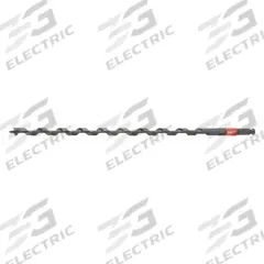 MILWAUKEE Auger Drill Bit: 1 in Drill Bit Size, 24 in Overall Lg, Hex Shank, 7/16 in Shank Hex Size (MPN 48-13-6810). Key specifications — attr255259: Pole Auger; attr255260: Carbon Steel; attr255261: PTFE; attr277197: MILWAUKEE.