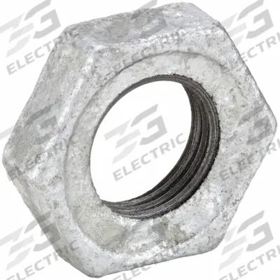 APPROVED VENDOR Locknut: Locknut, 1/2 in, NPT Threaded, Malleable Iron (MPN 5P979) - Medium-Pressure Threaded Pipe Fittings