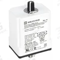 SCHNEIDER Single Function Time Delay Relay: Socket Mounted, 120V DC, 10 A, 8 Pins/Terminals (MPN 9050JCK16V20). Key specifications — Contact Rating (AC): 10 A @ 120/240V; Brand: SCHNEIDER.