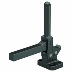 DE-STA-CO Hold-Down Clamp: Std Vertical Handle, Flange Base Mounting, Solid Bar with Arm and Tip (MPN 7-101). Key specifications — Brand: DE-STA-CO.