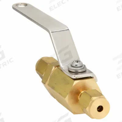 APPROVED VENDOR Manual Two-Way Ball Valve: 1/8 in, Brass, Straight, Sweat x Sweat, Two-Piece - Mini Brass Ball Valves