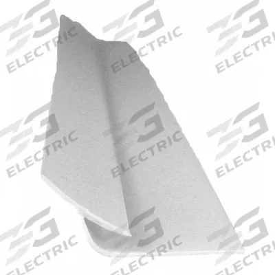 PAWLING Corner Cover: PVC, Inside Corner, 8 ft Panel Size, Silver Gray, 0.025 in Thick - PVC Wall Panels & Coverings Trim