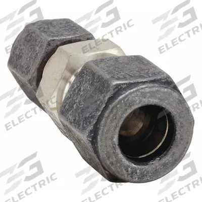 PARKER Compression Fitting Union: 1/2 in OD x 3/8 in OD Fitting Size - Single-Ferrule Stainless Steel Fittings