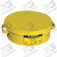 JUSTRITE Bench Can: 1/2 gal Capacity, Powder Coated Steel, Yellow (MPN 10291). Key specifications — attr1210393: JUSTRITE; attr1210410: Bench Can.
