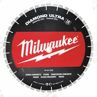 MILWAUKEE Diamond Saw Blade: Concrete, 12 in Blade Dia., 1 in Arbor Size, Wet/Dry, Best, Segmented (MPN 49-93-7535). Key specifications — attr1097734: Wet/Dry; attr1097738: Handheld Gas Cut-off Saw; attr1097751: MILWAUKEE.