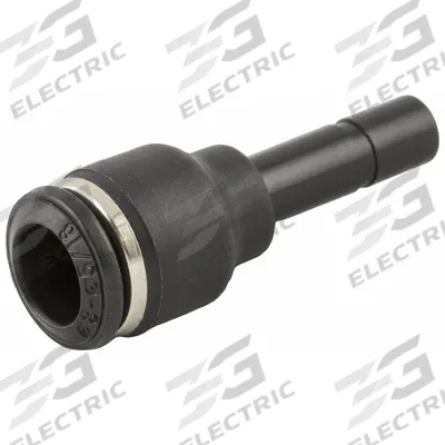 AIGNEP Push To Connect Fitting: 4 mm OD x 6 mm OD Size, Push-to-Connect x Tube Stem - Nylon & Nickel-Plated Brass Tube Fittings