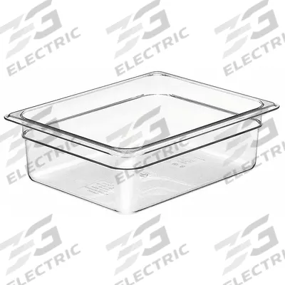 CAMBRO Food Pan: Half Size, Rectangular, 6.3 qt Capacity, NSF Certified - Steam Table Pans