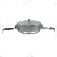 Dust Cap: 6 in Coupling Size, 75 psi Max. Working Pressure @ 70 F, 3 17/32 in Overall Lg, Nitrile (MPN PLE169). Key specifications — Gasket Material: Nitrile; Includes Locking Arm: Yes; Body Material: 316 Stainless Steel; Brand: APPROVED VENDOR.