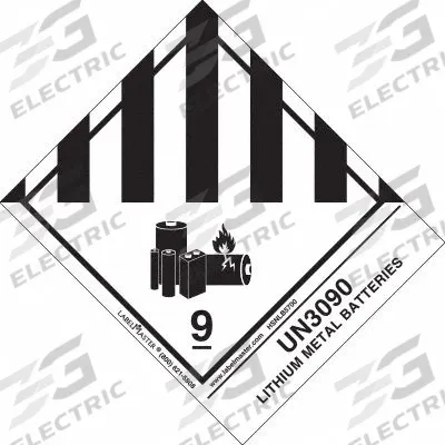 LABELMASTER Container Label: Lithium Battery Miscellaneous Dangerous Goods, Paper, Label - Class 9: Miscellaneous Hazardous Materials