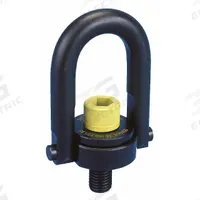 TE-CO Hoist Ring: Pivot/Swivel, Black Oxide-Coated Steel, 1"-8, Max. 10,000 lb, Lifting/Pulling (MPN AK46212). Key specifications — Brand: TE-CO; Thread Size: 1"-8; Operation: Pulling.