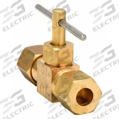 APPROVED VENDOR Needle Valve: Inline Valve Body, Brass, 1/4 in Pipe Size, Compression x Compression (MPN 6MM66). Key specifications — For Media: Water; Seal Material: Metal; Brand: APPROVED VENDOR; Connection Type - Side 1: Compression; Connection Type - Side 2: Compression; Connection Type: Compression x Compression.