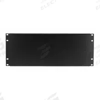 MONOPRICE Blank Panel: 4 Rack Units, 19 in Overall Wd, 7 in Overall Ht, Black, Steel (MPN 7264). Key specifications — Brand: MONOPRICE; Product Type: Blank Panel; Color: Black; Material: Steel.