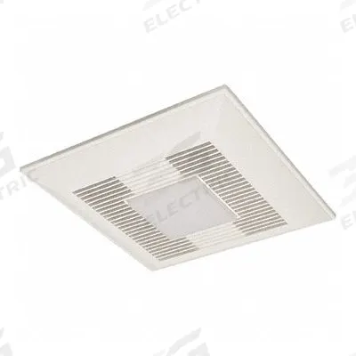 PANASONIC Exhaust Fan: Ceiling/Wall, 0.8 sones, Humidity Sensor, 2 Speed - Bathroom Exhaust Fans with Light