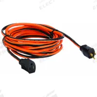 APPROVED VENDOR Extension Cord: Outdoor Use, 25 ft Lg, Outlet, 5-15P, 14/3, SJTW, Black/Orange (MPN 52NY20). Key specifications — Brand: APPROVED VENDOR; Temperature Rating: -40° to 167°F; NEMA Plug Configuration: 5-15P.