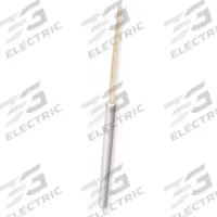 VULCAN Swaged Cartridge Heater: 75 W Watts, 2 3/8 in Lg, 10 in Lead Lg, 120V, 34 W/sq in, 3/8 in Dia (MPN C3830A). Key specifications — Watt Density: 34 W/sq in; Brand: VULCAN; Heater Voltage: 120V.