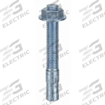 MKT FASTENING Wedge Anchor: 5 in Overall Lg, 5/8 in Dia, 5/8"-11 Thread Size, Steel, Steel - Steel Wedge Anchors