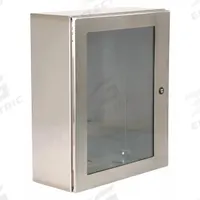 WIEGMANN Enclosure: 304 Stainless Steel, 20 in x 20 in x 10 in, NEMA 12/13/3R/4/4X, Hinged (MPN N412202010WSSC). Key specifications — Brand: WIEGMANN; Closure Method: 1/4-Turn Latch; Enclosure Material: 304 Stainless Steel; Knockouts: Not Included.