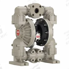ARO Diaphragm Pump: Polypropylene Body, 2 in, Flange Connection, 145 gpm, 14 ft Max. Head, PP Seat (MPN 6662A3-3EB-C). Key specifications — Brand: ARO; Seat Material: PP; Check Valve Material: Santoprene.