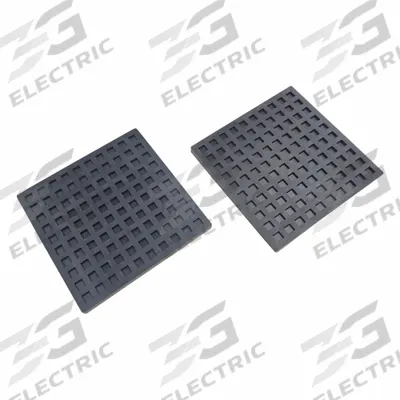 APPROVED VENDOR Vibration Isolator Pad: EPDM, Waffle Pad Top, 6 in Lg, 6 in Wd, 5/16 in Ht - Vibration-Isolating Pads & Sheets