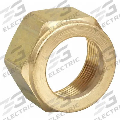 PARKER Compression Fitting Nut: 3/4 in OD Size, Compression, Brass - Single-Ferrule Brass Compression Fittings