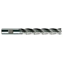 YG-1 Square End Mill: High Speed Steel, 4 Flute, 3/4" Mill Dia, 4" LOC, 6-1/4" OAL (MPN 06109)