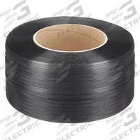 APPROVED VENDOR Plastic Strapping: 1/2 in Strapping Wd, 0.03 in Thick, 600 lb Break Strength, Black (MPN 8AUU9). Key specifications — Strapping Grade: Machine Strapping; Brand: APPROVED VENDOR; Color: Black; AAR Approved: No.