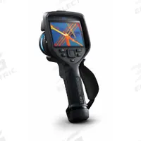 FLIR Infrared Camera: 14° x 10°, SD Card/USB/Wireless, 640 x 480, FLIR Exx, Digital Display/Sound (MPN FLIR E96-42-14). Key specifications — Focus Method: Auto; Manufacturer Part Number: FLIR E96-42-14; Brand: FLIR; Field of View: 14° x 10°; Intrinsic Safety: Not Specified Intrinsically Safe; Lens Angles Included: 14°, 42°; Features_Broad: Inspection Routing.