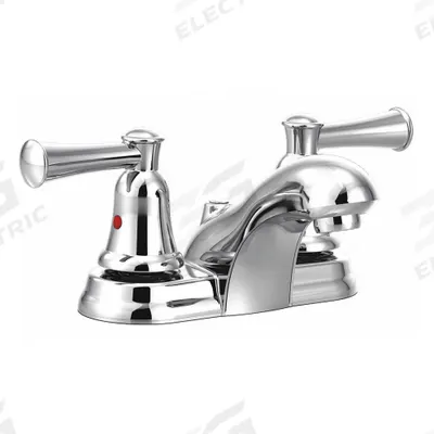 CFG Low Arc Bathroom Faucet: Capstone, Brass, Chrome Finish, 1.2 gpm Flow Rate - Centerset Handle Bathroom Faucets