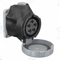 HUBBELL Pin and Sleeve Receptacle: Black, 347/600V AC, Three Phase, 30 A, 4 Pole, 5 Wire (MPN HBLS530R5W). Key specifications — Brand: HUBBELL.