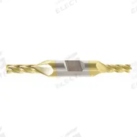 APPROVED VENDOR Square End Mill: Carbide, TiN Coated, Double End, 4 Flute, 3/16" Mill Dia, 1/2" LOC (MPN 239-001021)