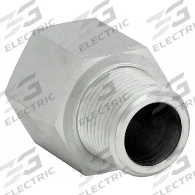 PARKER Metal Pipe Straight: Straight, Steel, 3/4 in x 3/4 in - Hydraulic Threaded Extreme-Pressure Pipe Fittings