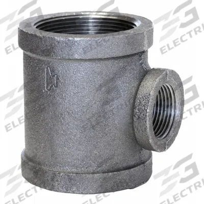 ANVIL Metal Pipe Tee: Tee (run x run x branch), 300 psi @ 150°F, 1 in x 3/4 in x 3/4 in - Medium-Pressure Threaded Pipe Fittings