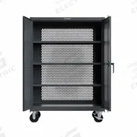 STRONG HOLD Storage Cabinet: 48 in x 24 in x 67 in, 3 Adj Shelves, Swing Handle & Padlock Hasp, Gray (MPN 45-VB-243-CA). Key specifications — Brand: STRONG HOLD; Body Panel Type: Ventilated; Cabinet Color: Dark Gray; Frame Assembled: Assembled.