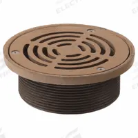 SMITH LIGHT COMMERCIAL Strainer: A, Round, 5 3/4 in Overall Dia, 2 in Overall Ht, Cast Iron, Yellow (MPN 210-10). Key specifications — Finish: Duco-Coated; Brand: SMITH LIGHT COMMERCIAL; Color Family: Brown.