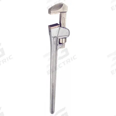 AMPCO Pipe Wrench: 7 9/16 in Jaw Capacity, Serrated, 48 in Overall Lg, I-Beam - Nonsparking Straight Pipe Wrenches