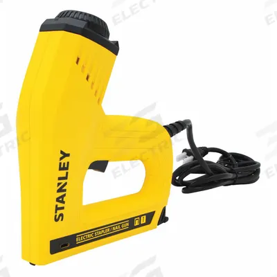 STANLEY Staple Gun: Brad Nails For Fastener, For 27/64 in Staple Wd - Corded Staple Guns