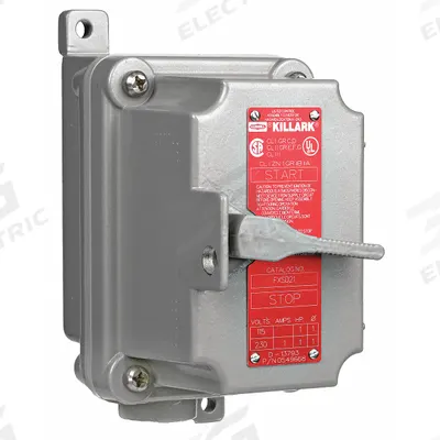 HUBBELL KILLARK Tumbler Switch: 1 Gang, 1-Pole, 20 A, 120 V AC, Feed-Thru Hub - One-Gang Front Lever Tumbler Switches