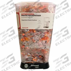 HOWARD LEIGHT BY PIP Earplug Dispenser: Dispenser with Refill, Pod, 28 dB NRR, 400 Pairs, 400 PK (MPN HL400-TFPOD-30-AM). Key specifications — Earplug Color_Original: Orange/White; Capacity - Pairs of Earplugs: 400 Pairs; Dispenser Mounting Style - MERCH: Table Top and Wall; Brand: HOWARD LEIGHT BY PIP.