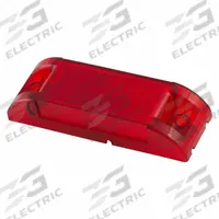 GROTE Clearance Marker Lamp: Clearance Light, Incandescent, Rectangular, Red, Screw, Blunt Cut Wires (MPN 46082). Key specifications — Lens Color: Red; Brand: GROTE; Electrical Connection: Blunt Cut Wires; Lighting Technology: Incandescent; Mount Type: Screw; SAE Lens Code: P2.