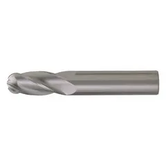 CLEVELAND Ball End Mill: Carbide, TiAlN Coated, 4 Flute, 1/2" Mill Dia, 2" LOC, 6" OAL (MPN C83563)