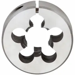 CLE-LINE Round Threading Die: M14x2 Metric, 1 1/2 in OD, Adj, High Speed Steel (MPN C65880)