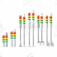 PATLITE Tower Light Assembly: 3 Tier, No Sounder Tier, IP54, Amber/Green/Red, Direct Wire (MPN LR4-3M2LJNW-RYG). Key specifications — Manufacturer Part Number: LR4-3M2LJNW-RYG; Brand: PATLITE; Operating Voltage: 100 to 240V AC; Light Tier Color: Amber.