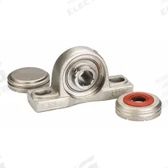 NTN Pillow Block Bearing: 2 7/16 in Bore, SS, Set Screws, 2 47/64 in Shaft Ht, 9.488 in Overall Lg (MPN SUCP212-39CCFG1). Key specifications — Brand: NTN; Maximum Speed: 1,900 RPM; Mounting Bolt Size: 5/8 in; Standards: FDA; System of Measurement: Inch.