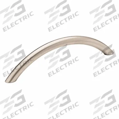JW WINCO Pull Handle: Threaded Holes, Stainless Steel, Silver - Load-Rated Arched Pull Handles