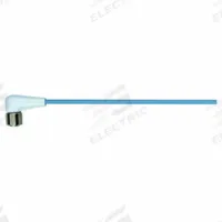 Cordset: M12 Female Right Angle X Bare Wire, 4 Pins, Pastel Blue, TPE-S, 5 m Cable Lg (MPN 7024-12341-3210500). Key specifications — Cable Jacket Color: Pastel Blue; End 1 Gender: Female; End 1 Mounting Orientation: Right Angle; End 2 Connection Type: Bare Wire; IP Rating: IP68; Brand: MURRELEKTRONIK; Wire Size: 22 AWG; Cable Jacket Material: TPE-S.