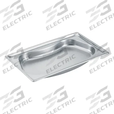 VOLLRATH Steam Table Pan: Full Size, Oval, 22 ga Gauge, 4.8 qt Capacity - Steam Table Pans