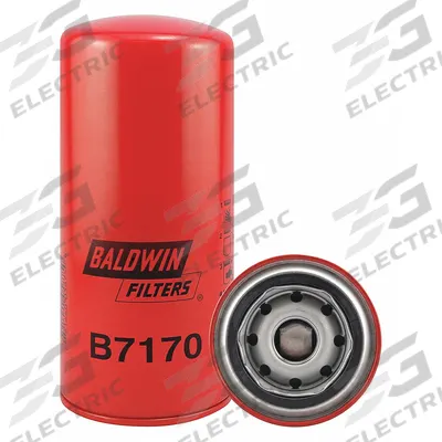 BALDWIN FILTERS Oil Filter: B7170, 1-12 Thread Size, 8 1/8 in Overall Ht - Spin-On Oil Filters